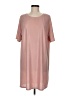 Just Fab Solid Pink Casual Dress Size M - photo 1