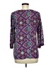 Miami 100% Polyester Purple 3/4 Sleeve Blouse Size M - photo 2