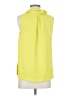 Vince Camuto 100% Polyester Yellow Sleeveless Blouse Size S - photo 2