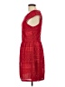 Buttons 100% Polyester Red Casual Dress Size L - photo 5
