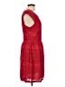 Buttons 100% Polyester Red Casual Dress Size L - photo 4