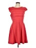 Elle Solid Red Cocktail Dress Size 12 - photo 1