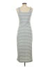 Unbranded Stripes Gray Casual Dress Size L - photo 2