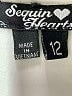 Sequin Hearts 100% Polyester Ivory Dress Size 12 - photo 4