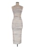 Boohoo Metallic Silver Cocktail Dress Size 6 - photo 1