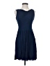 Derek Lam 100% Viscose Solid Blue Cocktail Dress Size 2 - photo 1