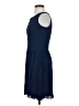Derek Lam 100% Viscose Solid Blue Cocktail Dress Size 2 - photo 5