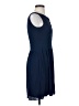 Derek Lam 100% Viscose Solid Blue Cocktail Dress Size 2 - photo 4