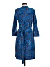Remade Paisley Blue Casual Dress Size L - photo 2