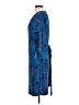 Remade Paisley Blue Casual Dress Size L - photo 5