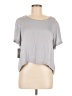 Bobi BLACK Gray Short Sleeve Top Size M - photo 1