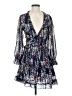 Unbranded Floral Blue Cocktail Dress Size S - photo 1