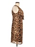 Milano 100% Polyester Animal Print Brown Cocktail Dress Size 8 - photo 4