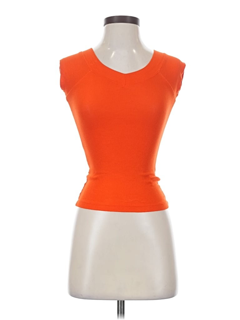 Pre-owned Bdg Sleeveless T-shirt In Orange