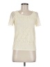 Assorted Brands Floral Ivory Short Sleeve Top Size M - photo 1