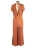 Minkpink Solid Orange Brown Jumpsuit Size L - photo 2