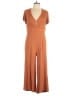 Minkpink Solid Orange Brown Jumpsuit Size L - photo 1