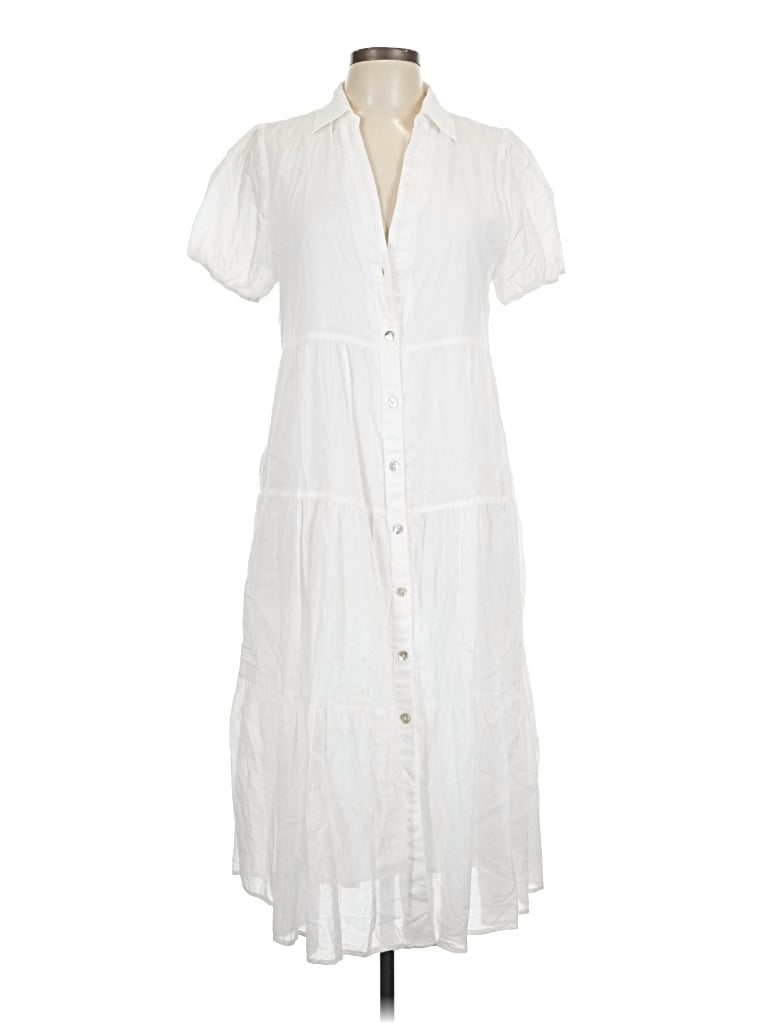Pre-owned Hyfve Casual Dress In White
