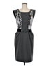 BCBGMAXAZRIA Graphic Gray Cocktail Dress Size M - photo 1
