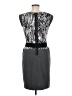 BCBGMAXAZRIA Graphic Gray Cocktail Dress Size M - photo 2
