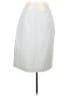 Talbots Stripes Silver White Formal Skirt Size 8 - photo 1