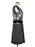 BCBGMAXAZRIA Graphic Gray Cocktail Dress Size M - photo 4