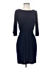 MSK Solid Blue Casual Dress Size S (petite) - photo 1