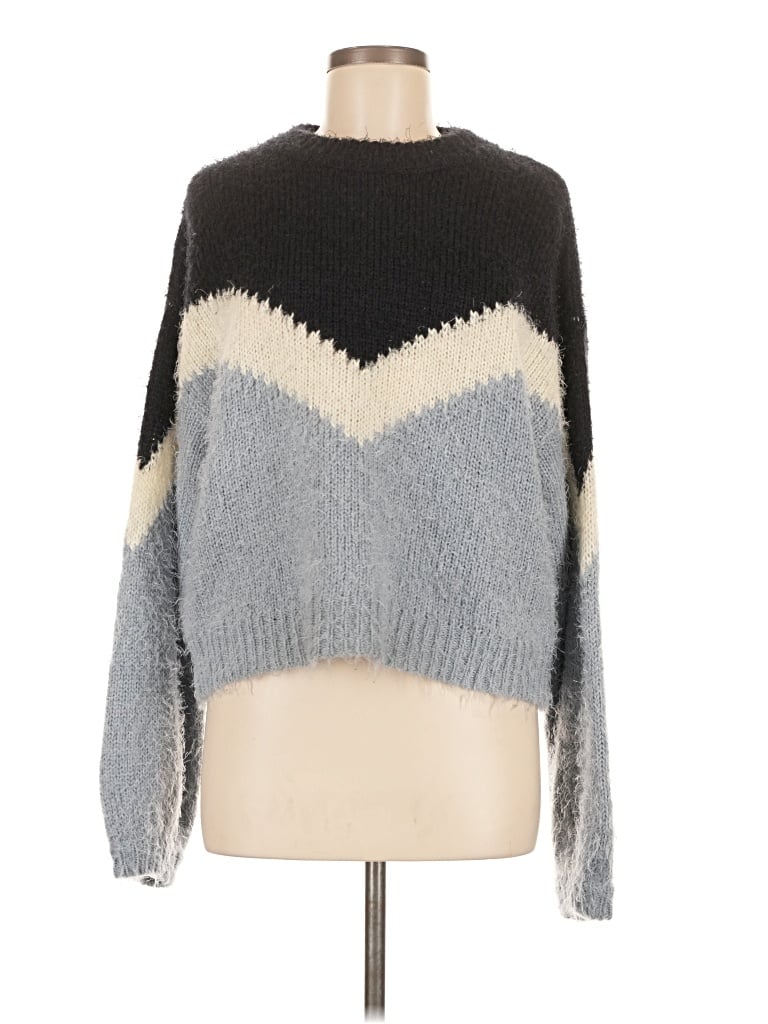 Pre-owned Lush Pullover Sweater In Gray