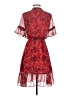 E-Land Paisley Red Cocktail Dress Size XS - photo 2