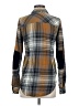 Kavu 100% Cotton Plaid Gray Long Sleeve Blouse Size XS - photo 2