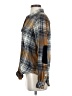 Kavu 100% Cotton Plaid Gray Long Sleeve Blouse Size XS - photo 5