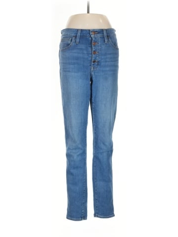 Madewell Tall Curvy Roadtripper Supersoft Skinny Jeans in Monroe Wash: Button-Front Edition (view 1)