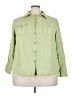 Ruby Rd. Green 3/4 Sleeve Button-Down Shirt Size 3X - photo 1