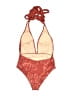 Unbranded Print Red One Piece Swimsuit Size L - photo 2