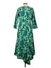 Dolma 100% Cotton Paisley Green Casual Dress Size S - photo 2