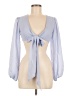 Princess Polly Blue 3/4 Sleeve Blouse Size 6 - photo 1