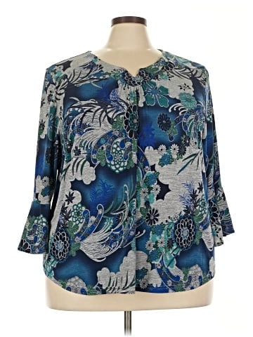 Links 3/4 Sleeve Blouse (view 1)