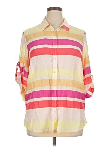 Coldwater Creek 3/4 Sleeve Button-Down Shirt (view 1)