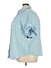 Woman Within Stripes Blue 3/4 Sleeve Button-Down Shirt Size 22 Petite (1X) - photo 5