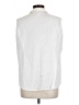 misook White Sleeveless Button-Down Shirt Size L - photo 2