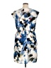 DKNY 100% Polyester Print Blue Cocktail Dress Size XL - photo 2