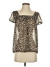 Jessica Simpson 100% Polyester Black Short Sleeve Blouse Size S - photo 1