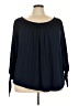 Chaps Blue 3/4 Sleeve Blouse Size 3X - photo 1
