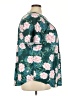 Fantaslook Floral Teal Short Sleeve Blouse Size 3X - photo 4