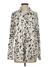 Karl Lagerfeld Paris 100% Polyester Print Ivory Long Sleeve Blouse Size S - photo 1