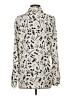 Karl Lagerfeld Paris 100% Polyester Print Ivory Long Sleeve Blouse Size S - photo 2
