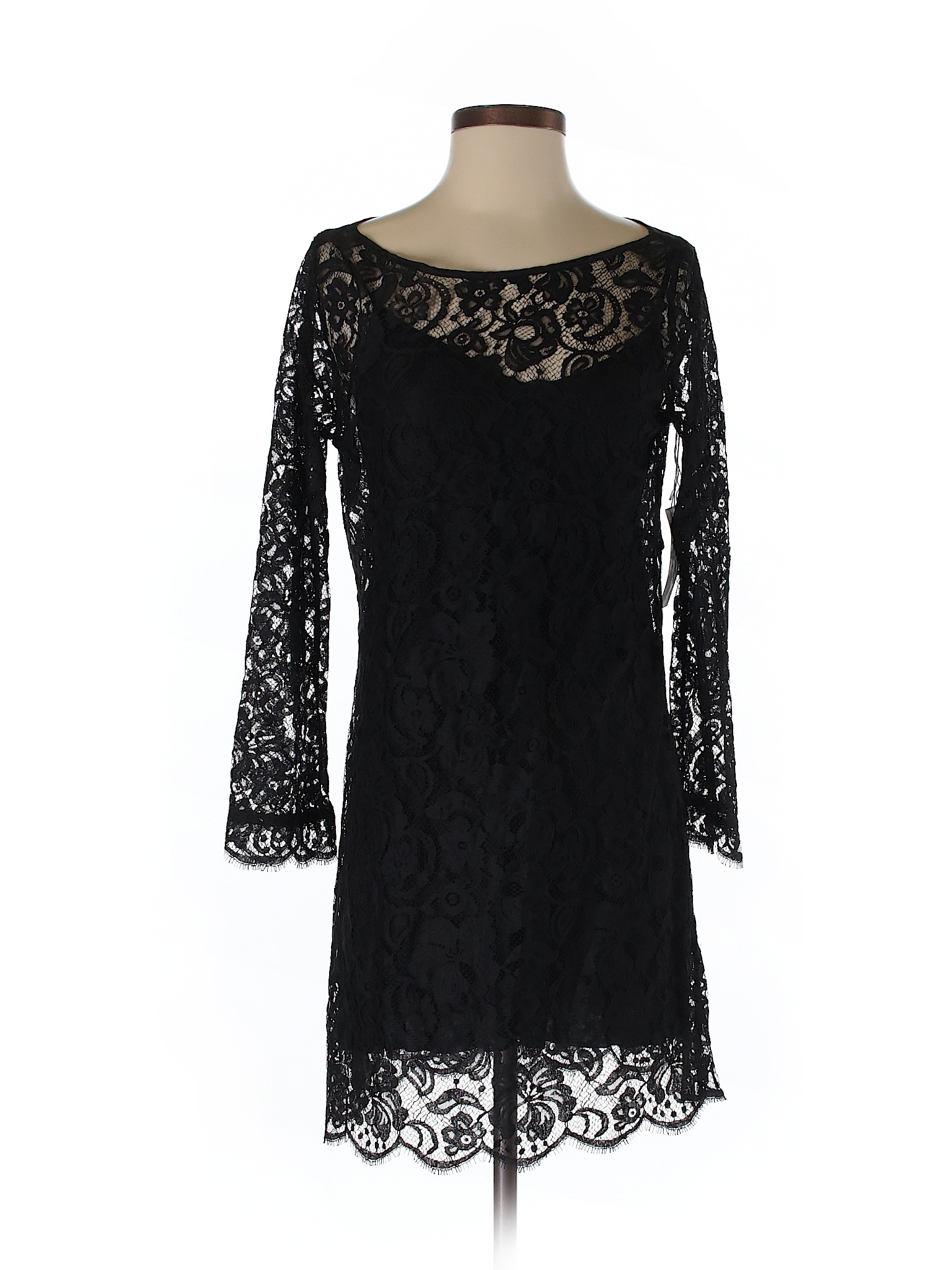 Velvet 100% Nylon Lace Black Cocktail Dress Size S - 79% off | thredUP
