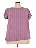 Shein Curve 100% Polyester Purple Short Sleeve Blouse Size 3X - photo 1