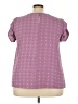 Shein Curve 100% Polyester Purple Short Sleeve Blouse Size 3X - photo 2