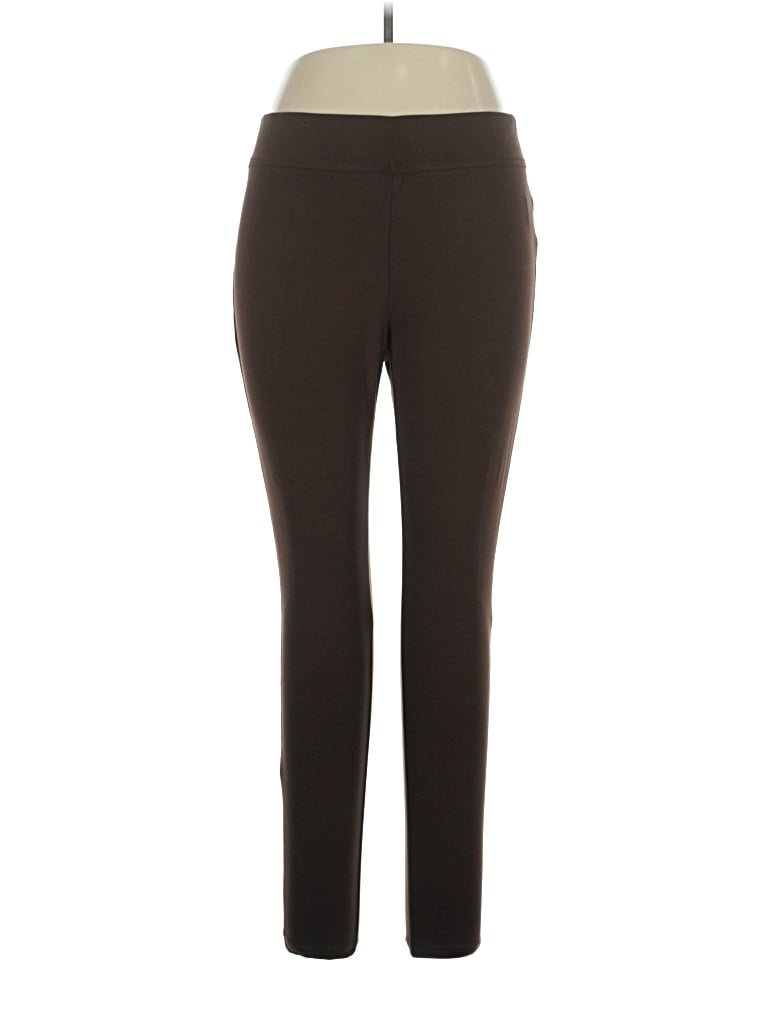 Pre-owned Lands' End Active Pants In Brown